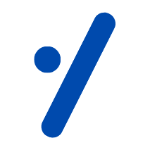 The AIConvo mark alone, a dot and a forward slash
